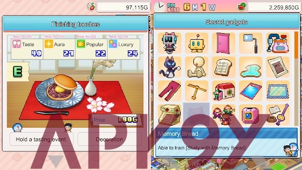 doraemon dorayaki shop story layout mod apk