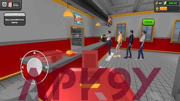 burger station simulator 3d mod apk unlimited money