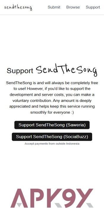 send the song website apk